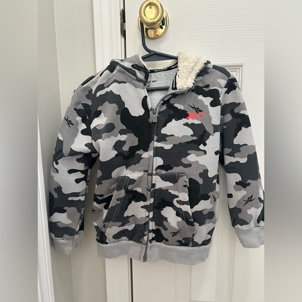 Kids Reebok Camouflage Zip-Up Hoodie